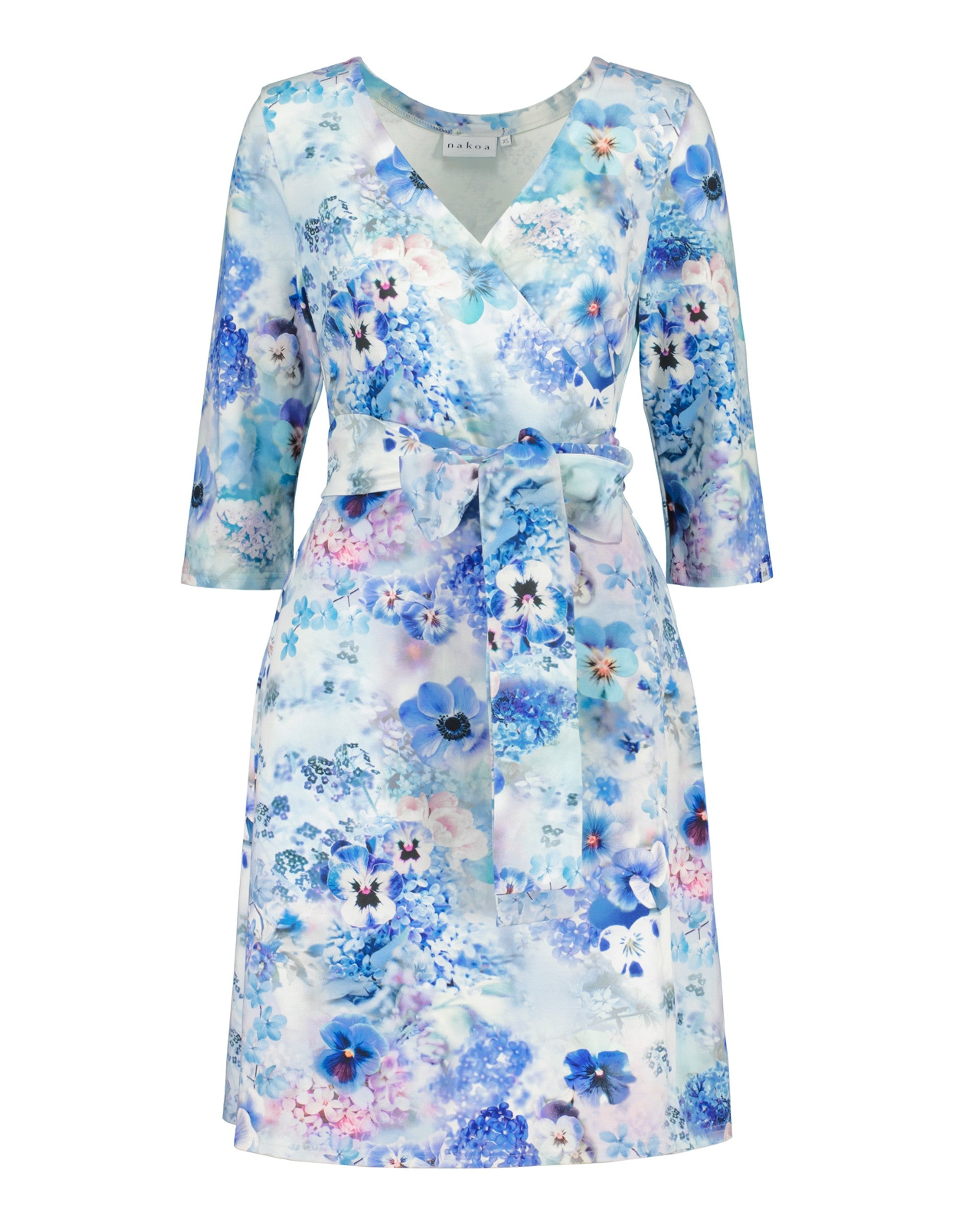 Print Wrap Dress, Lush