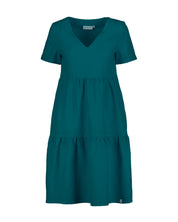 Linen Layered Dress, Crystal Teal