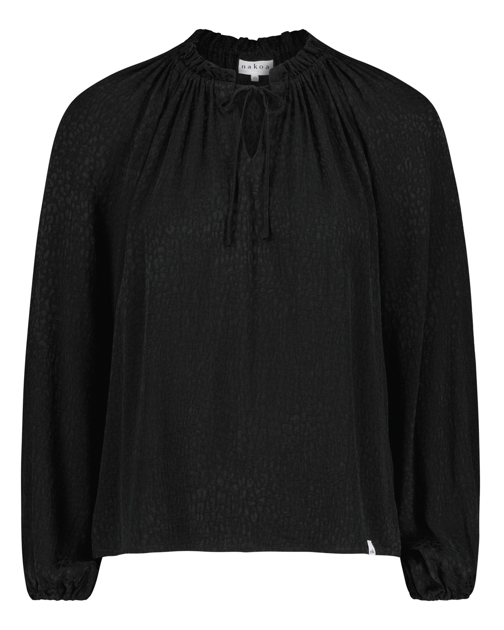 Paloma Blouse, Black Leo