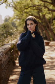 Robin Mohair Knit, Black