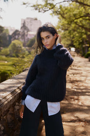 Robin Mohair Knit, Black