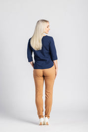 Vera Blouse, Dark Cobalt