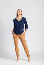 Vera Blouse, Dark Cobalt