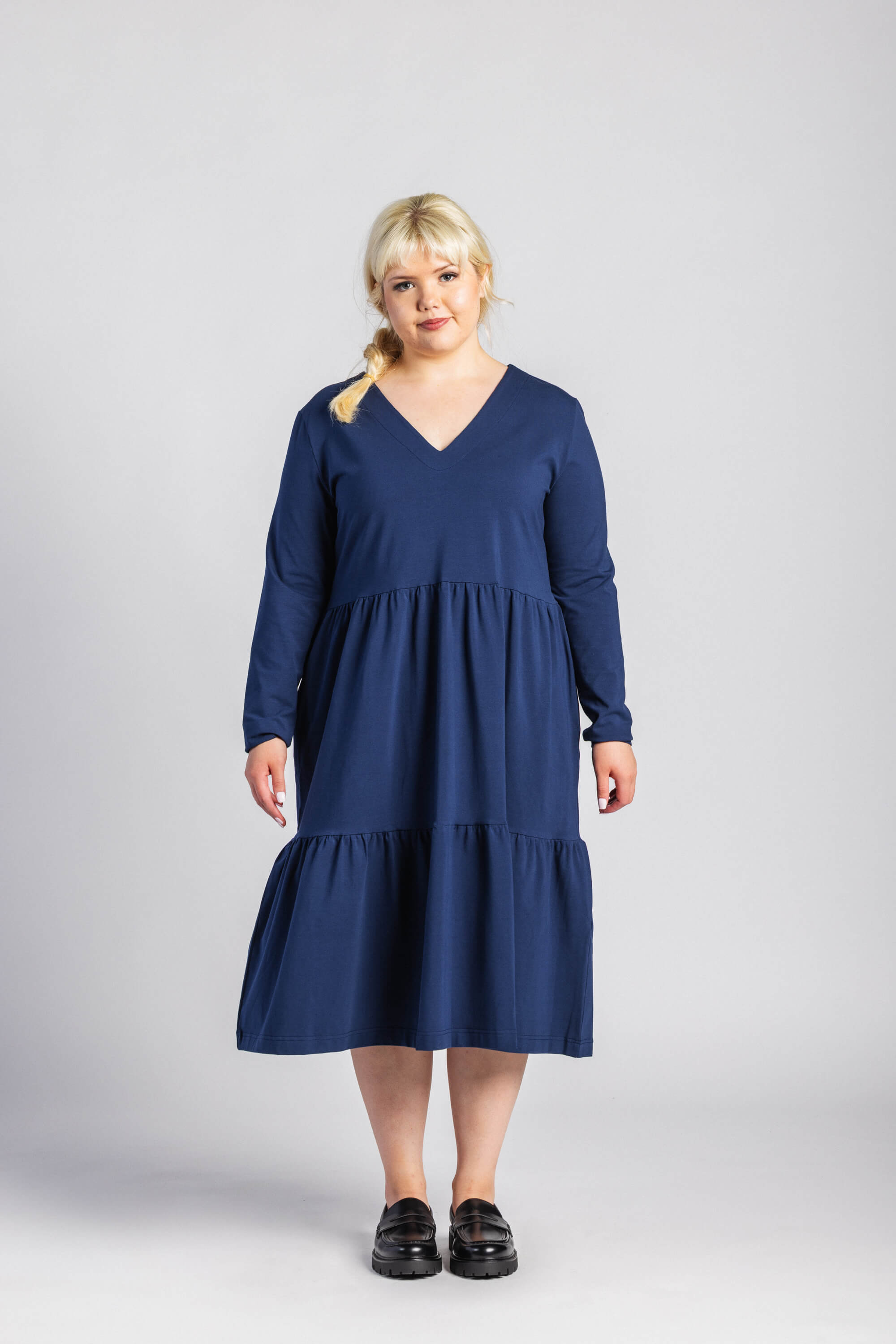 Amélie Dress layered dress, Dark Cobalt