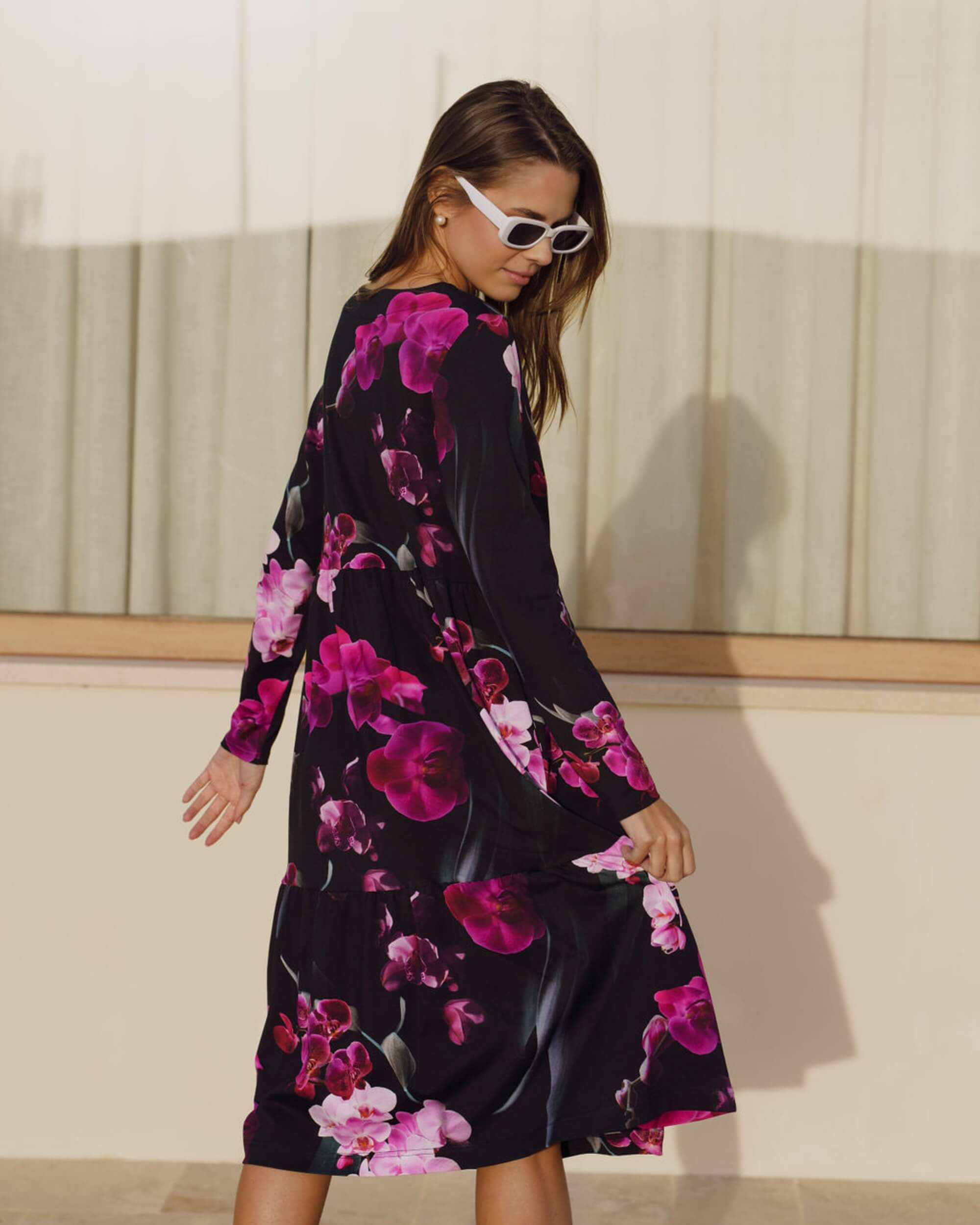 Amélie Dress layered dress, Orchid