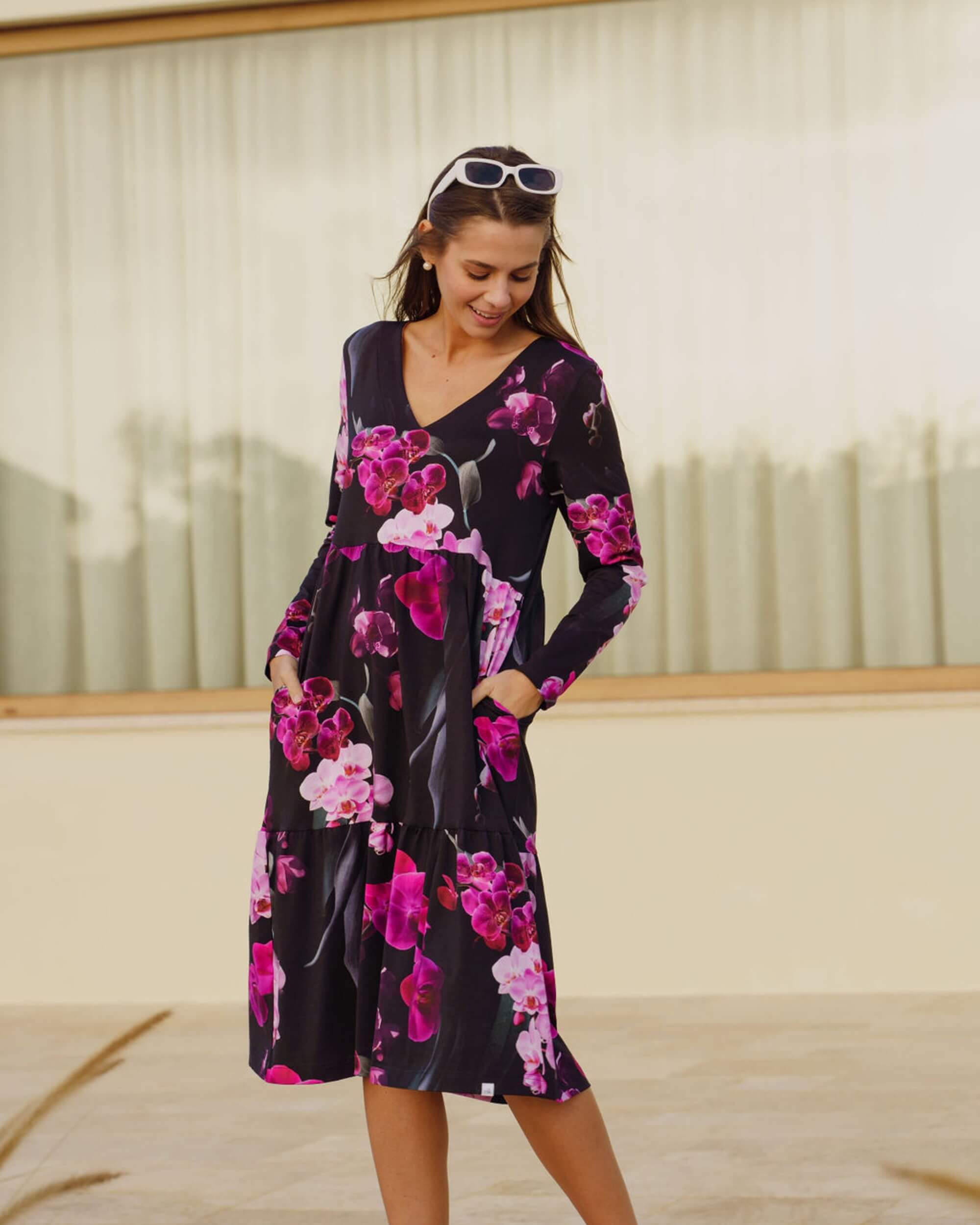 Amélie Dress layered dress, Orchid