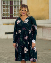 Amélie Dress layered dress, Noir