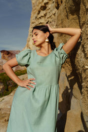 Astrid Dress, Desert Sage
