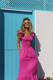 Bianca Dress, Candy Pink
