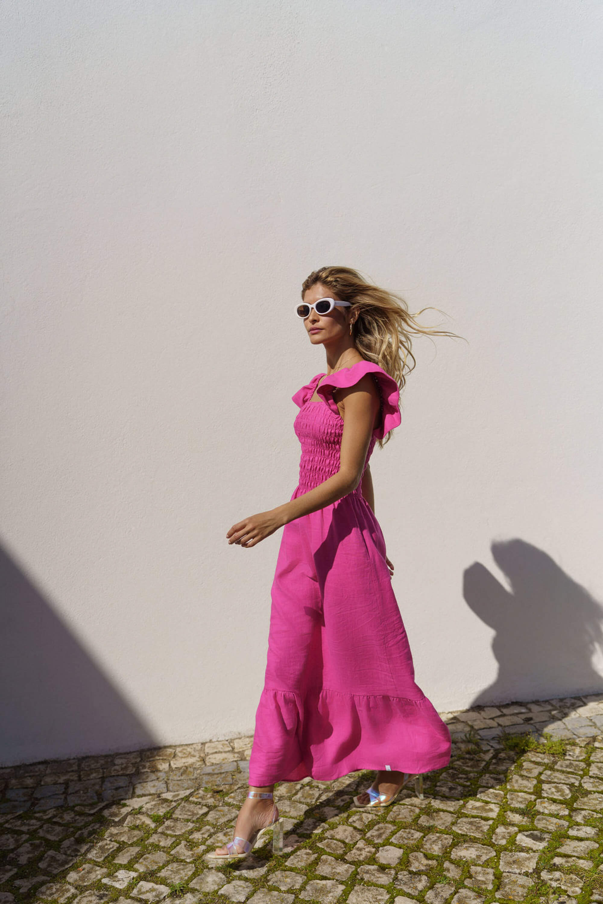 Bianca Dress, Candy Pink