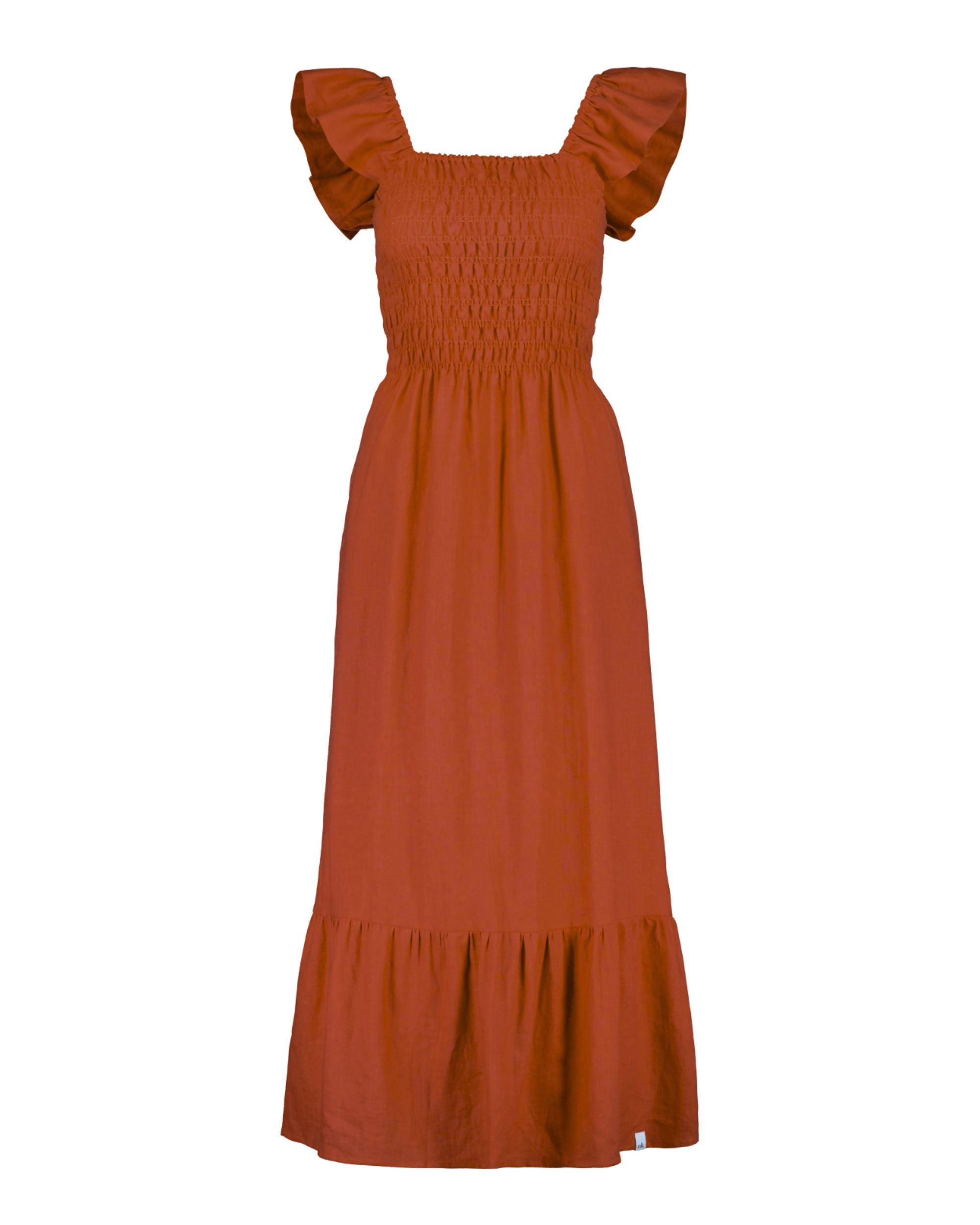 Bianca Dress, Burnt Orange