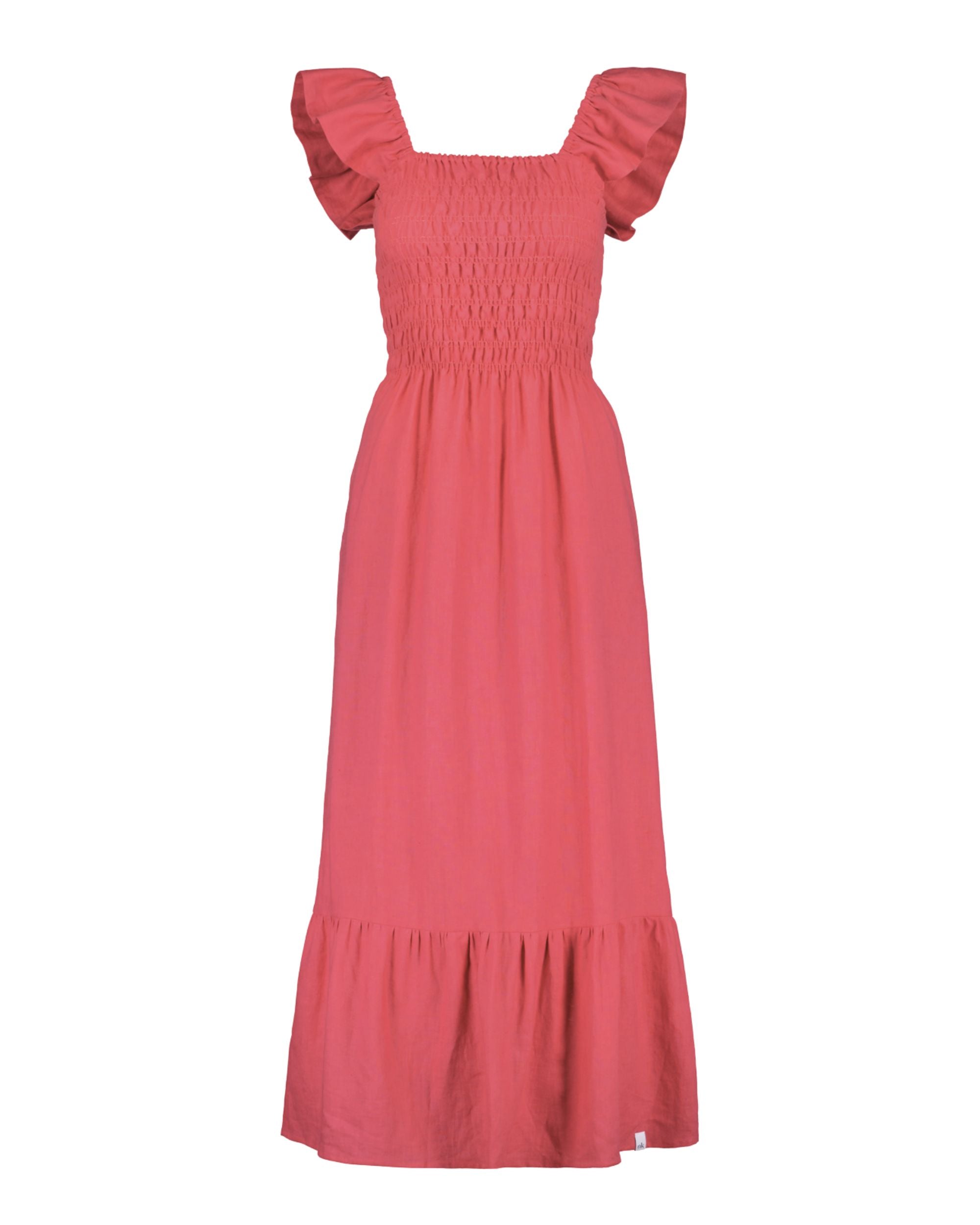 Bianca Dress, Sunset Coral