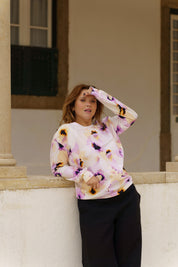 Casual Chic Print Shirt, Amber