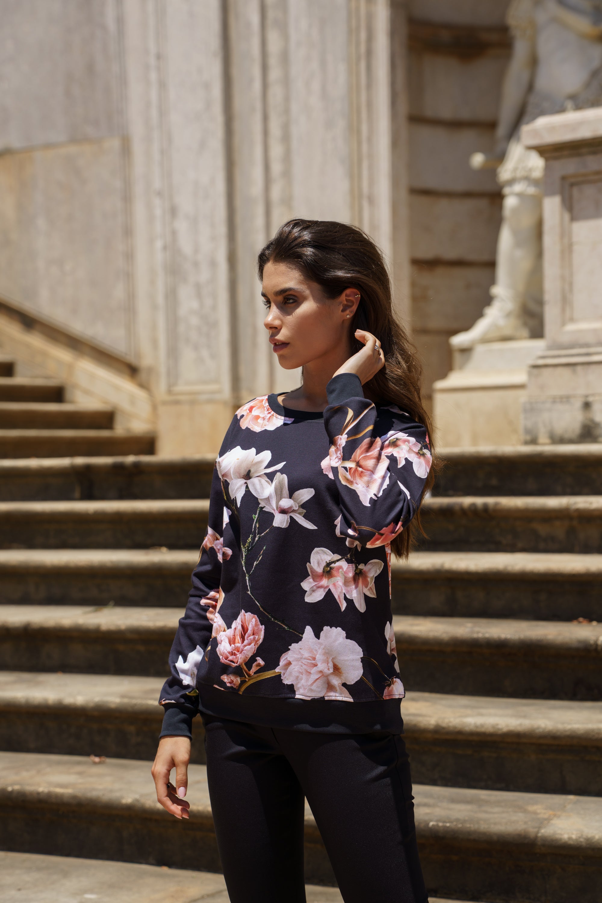 Casual Chic Print Shirt, Elysian