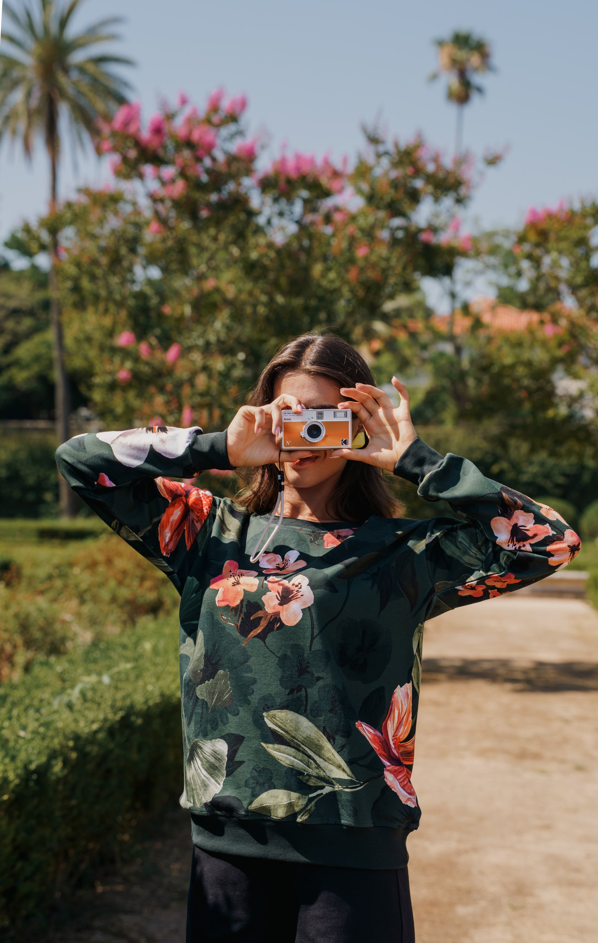 Casual Chic Print Shirt, Olive Siesta