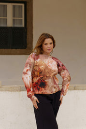 Casual Chic Print Shirt, Renée