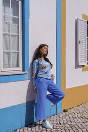 Casual Chic Print Shirt, Serein