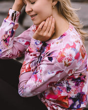 Casual Chic Print Shirt, Coral Reef