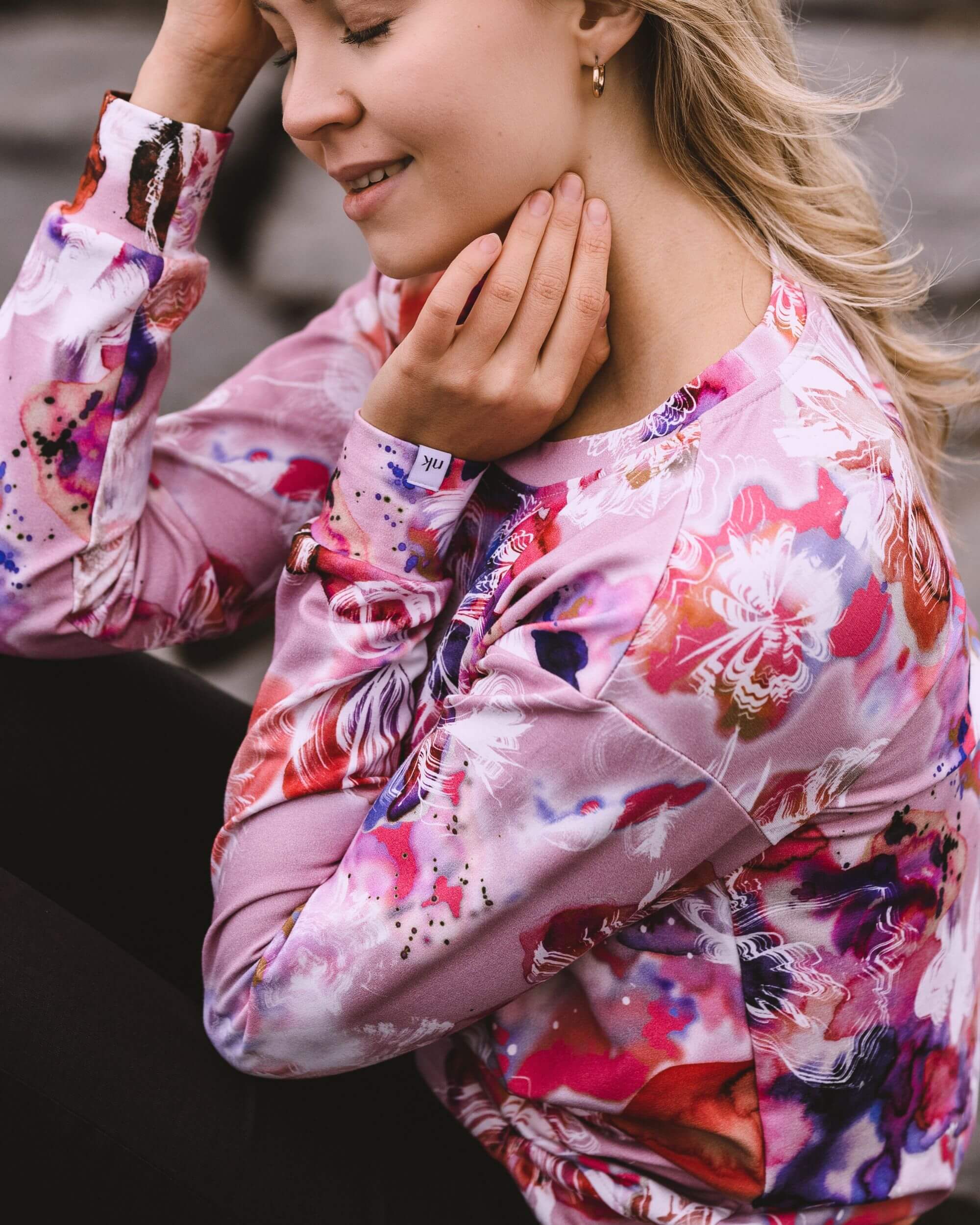 Casual Chic Print Shirt, Coral Reef