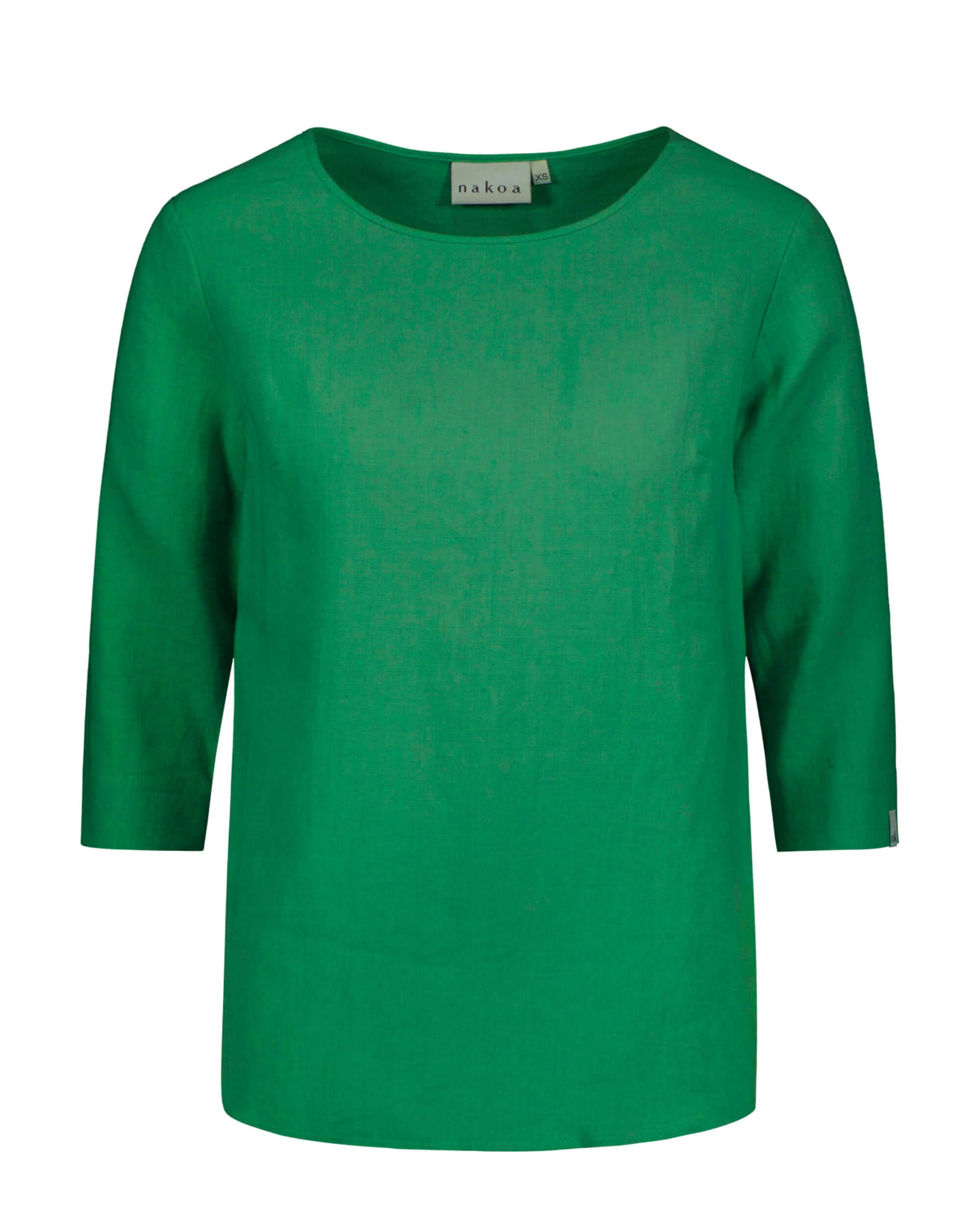 Classic Linen Blouse, Holly Green