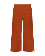 Culottes linen trousers, Stonewashed Burnt Orange