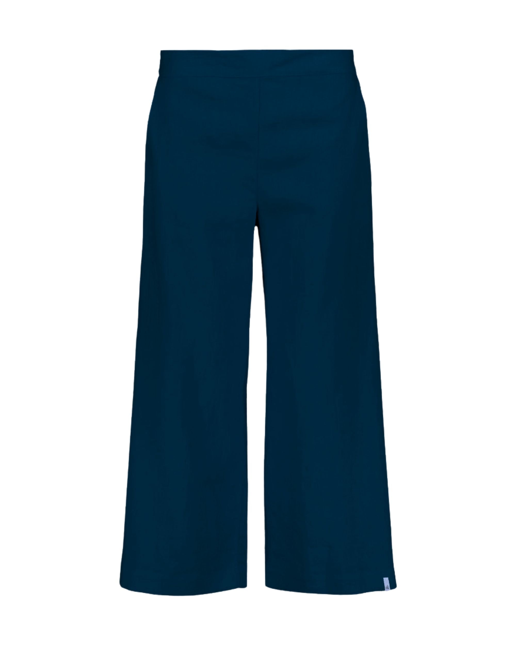 Culottes linen pants, Stonewashed Oxford Navy