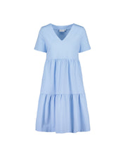 Cotton Layered Dress, Serenity Blue