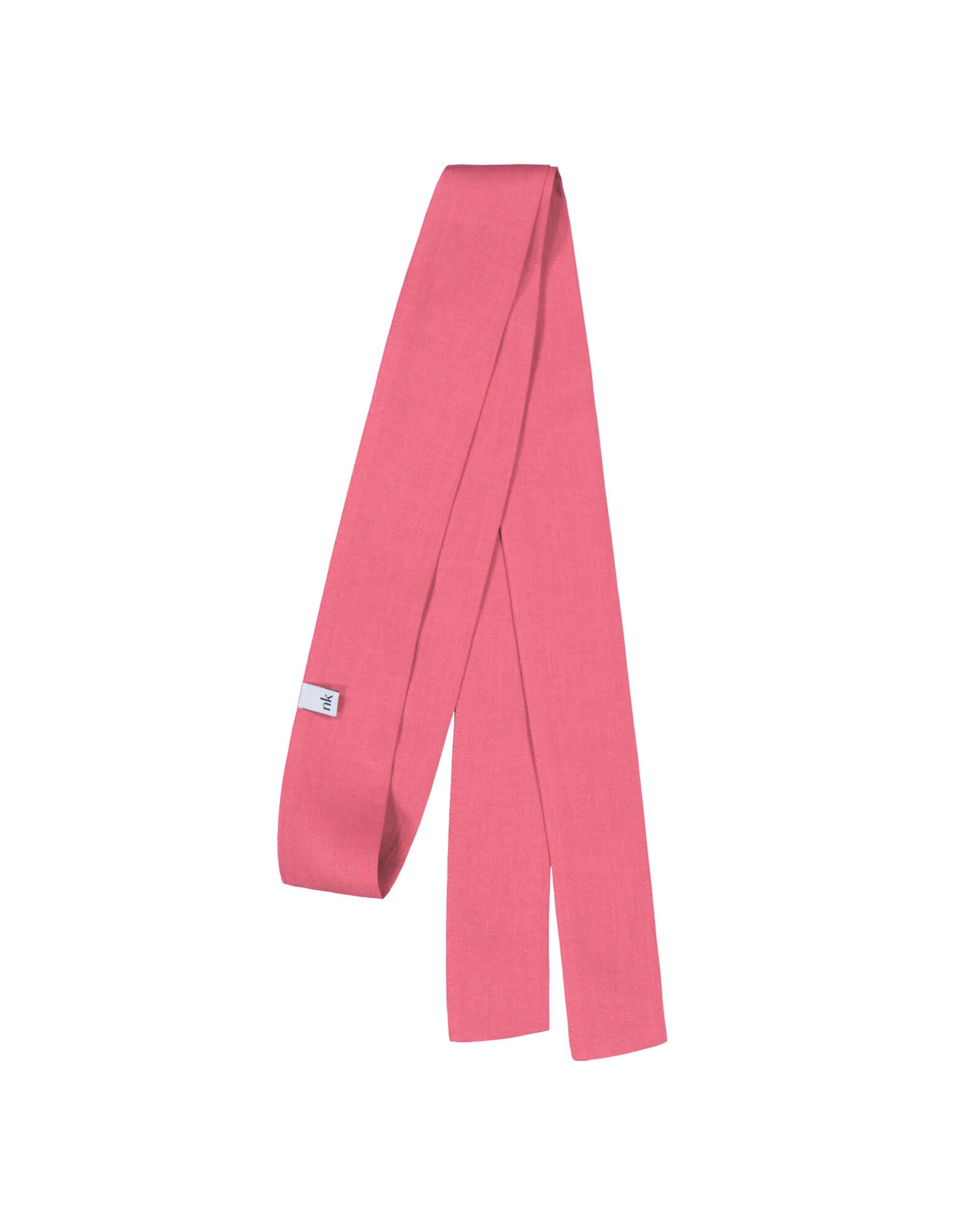 Linen belt, Sunset Coral