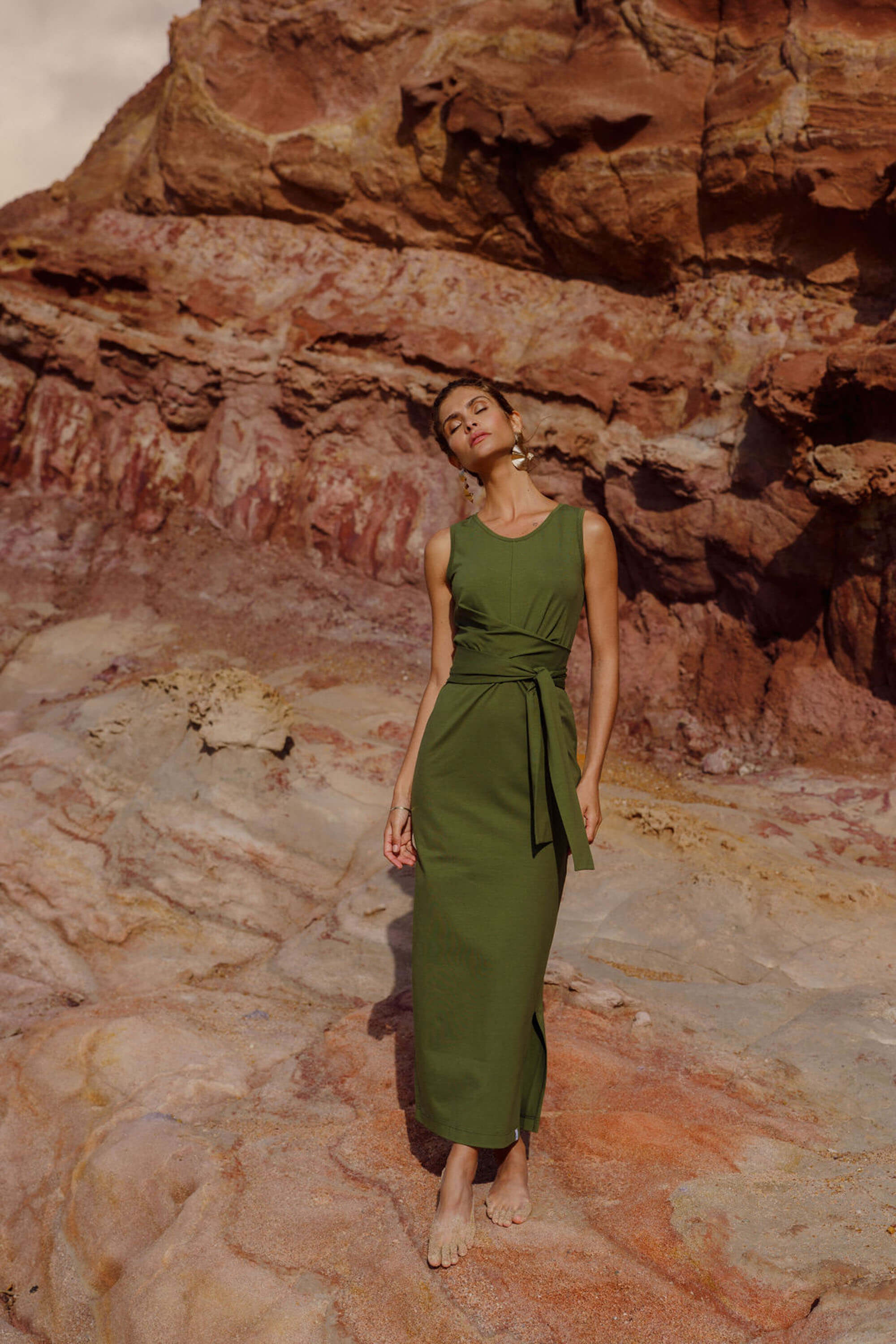 Maya Dress, Chive