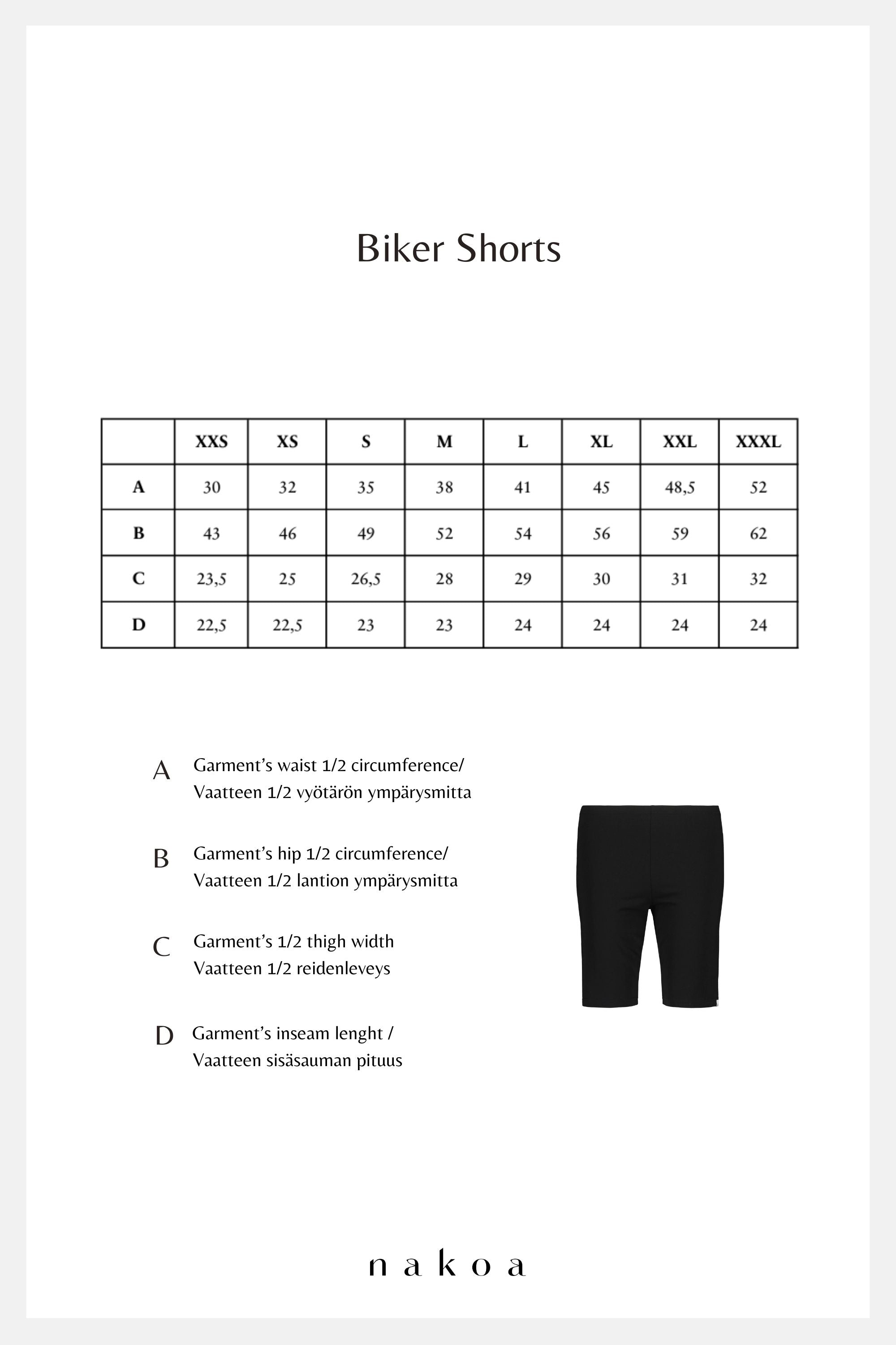Biker Shorts, Black