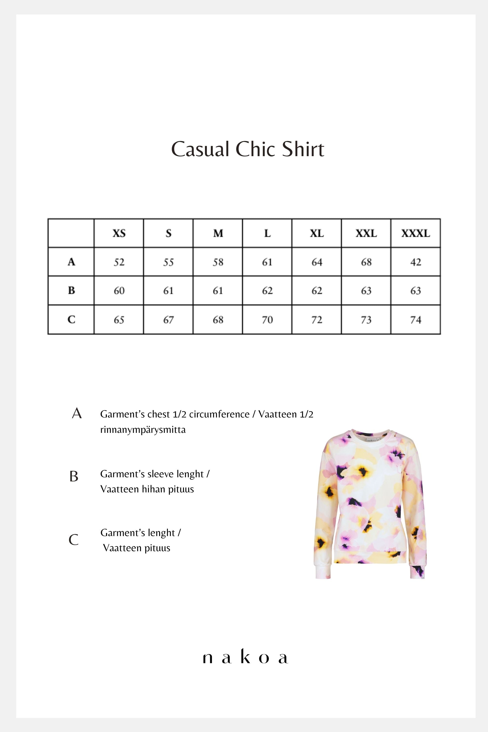 Casual Chic Print Shirt, Amber