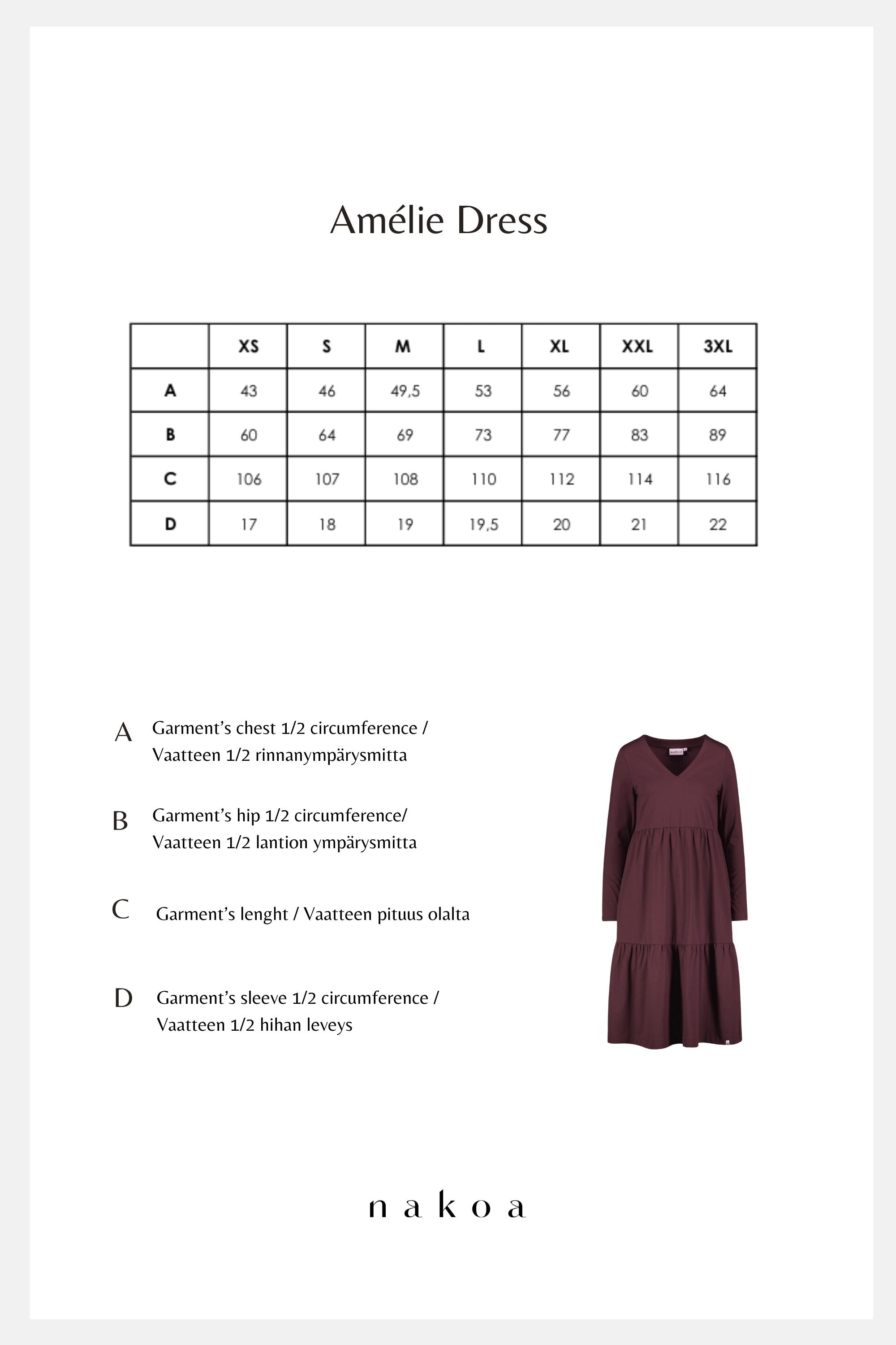 Amélie Dress layered dress, Burgundy