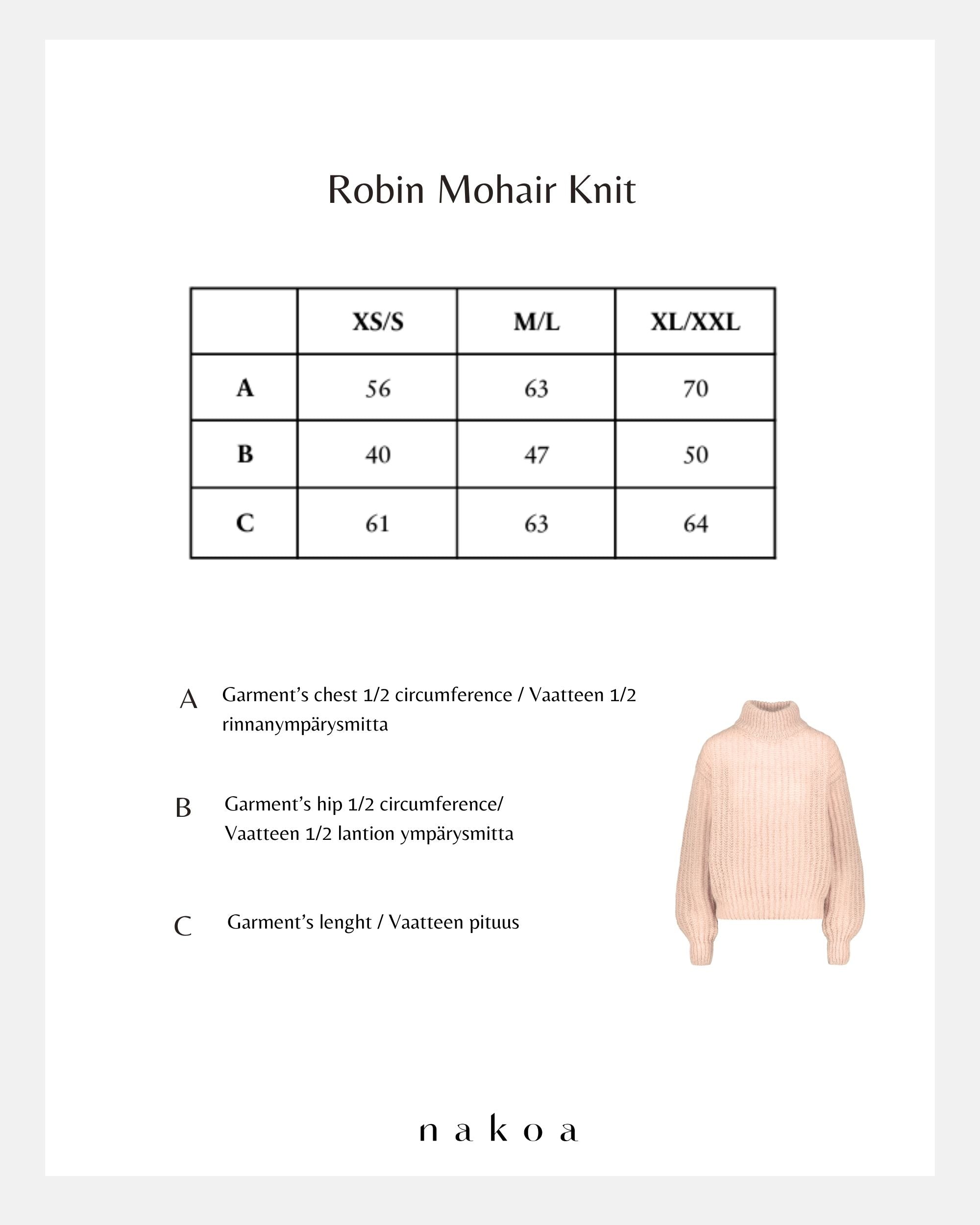 Robin Mohair Knit, Champagne