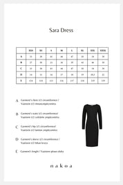 Sara Dress, Black
