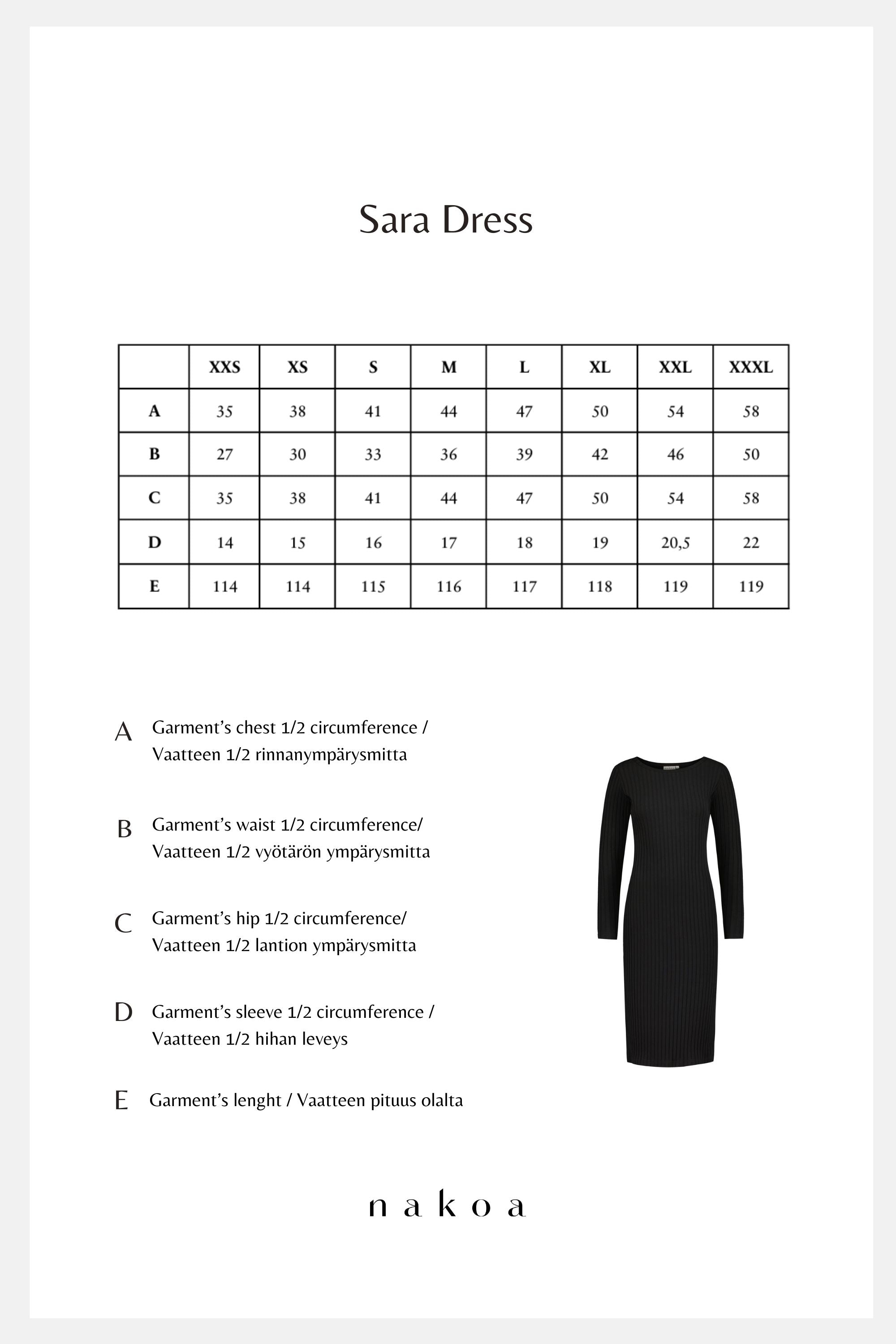 Sara Dress, Black