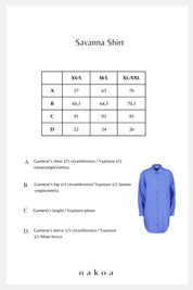 Savanna Shirt, Marina Blue