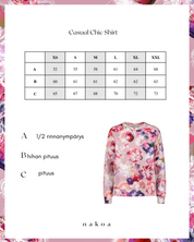 Casual Chic Print Shirt, Coral Reef