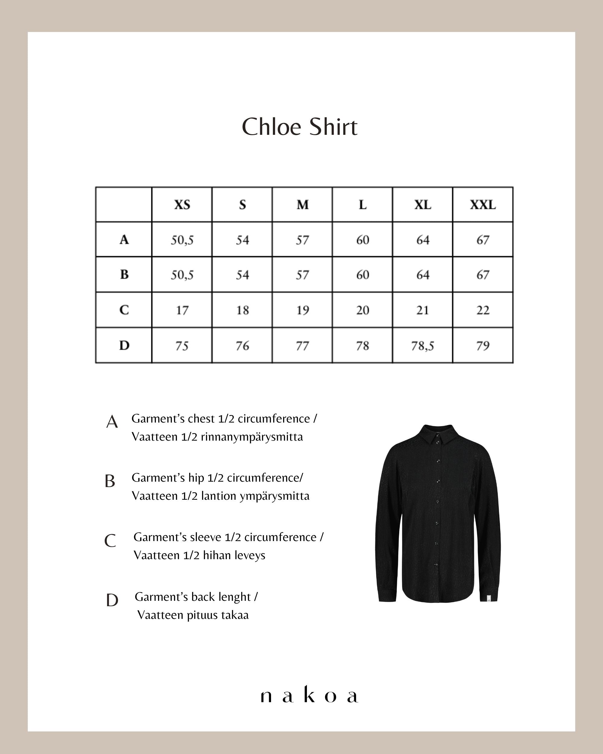 Chloe Shirt, Black Leo