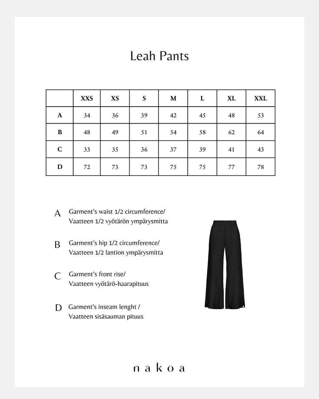 Leah Pants, Black