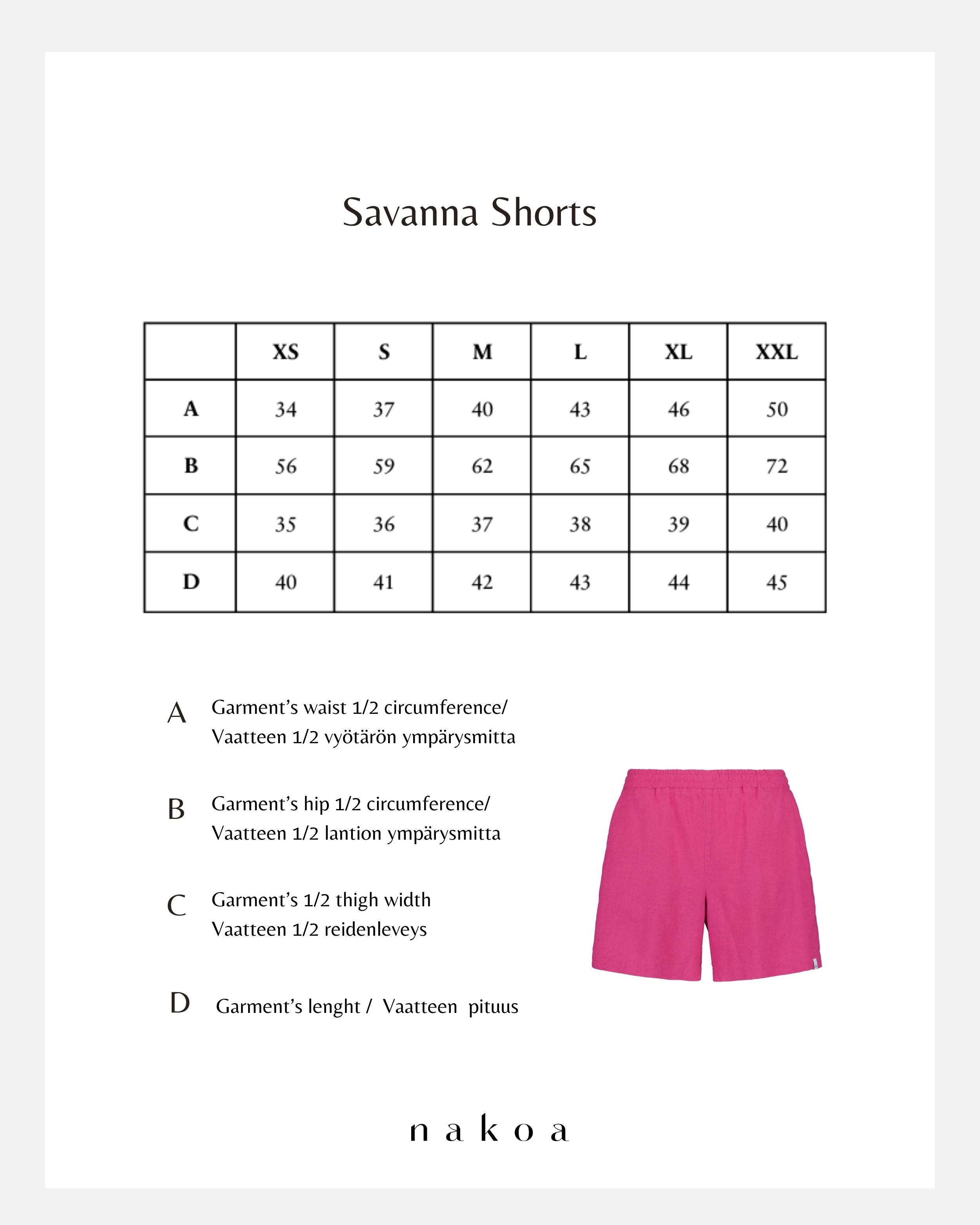 Savanna Shorts, Marina Blue