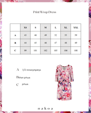 Print Wrap Dress, Coral Reef