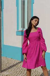 Monica Dress, Candy Pink