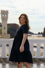 Layered Dress, Black