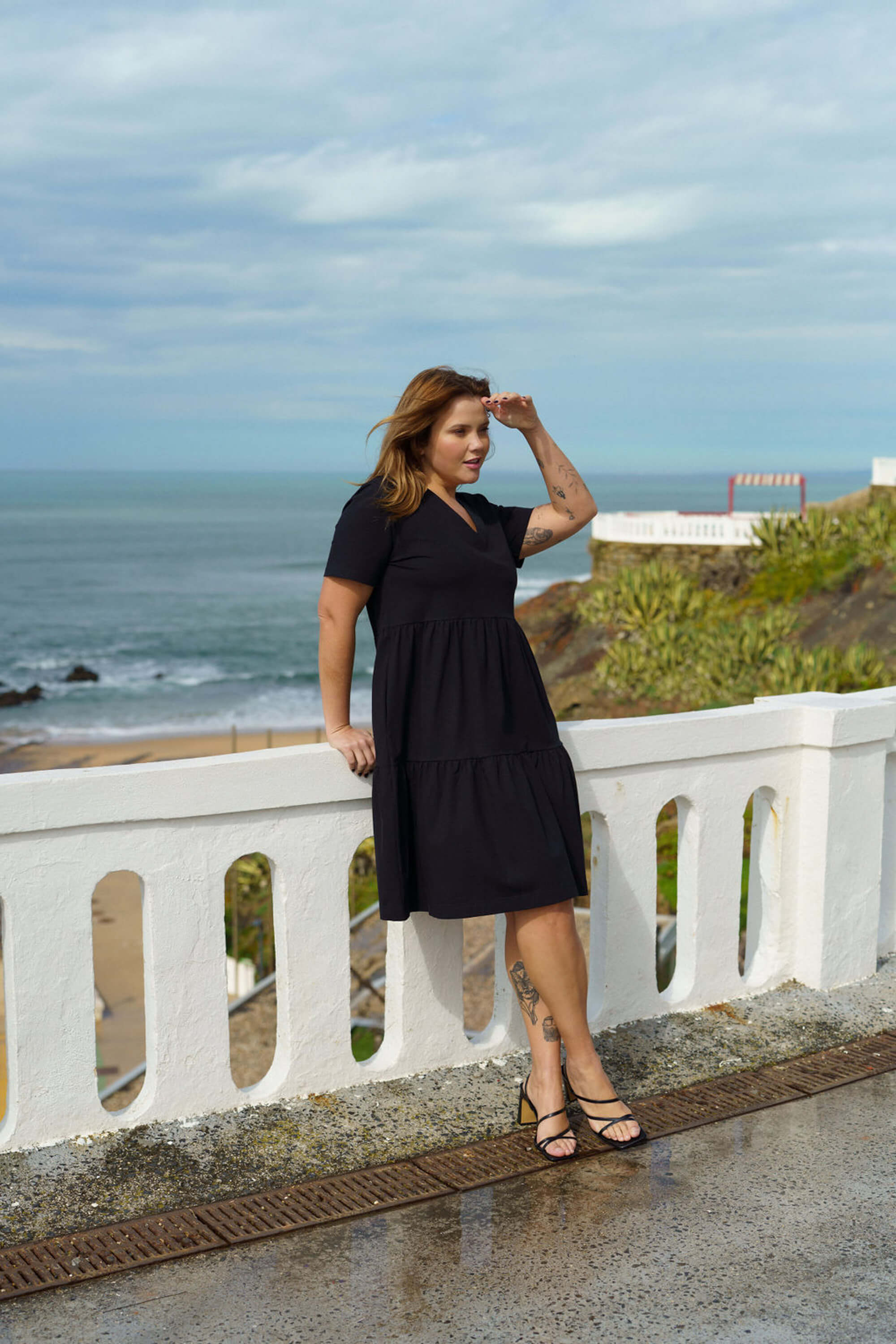 Layered Dress, Black
