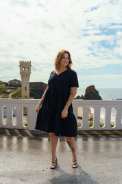 Layered Dress, Black