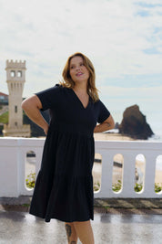 Layered Dress, Black