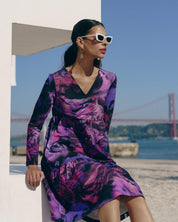 Amélie Dress layered dress, Marble