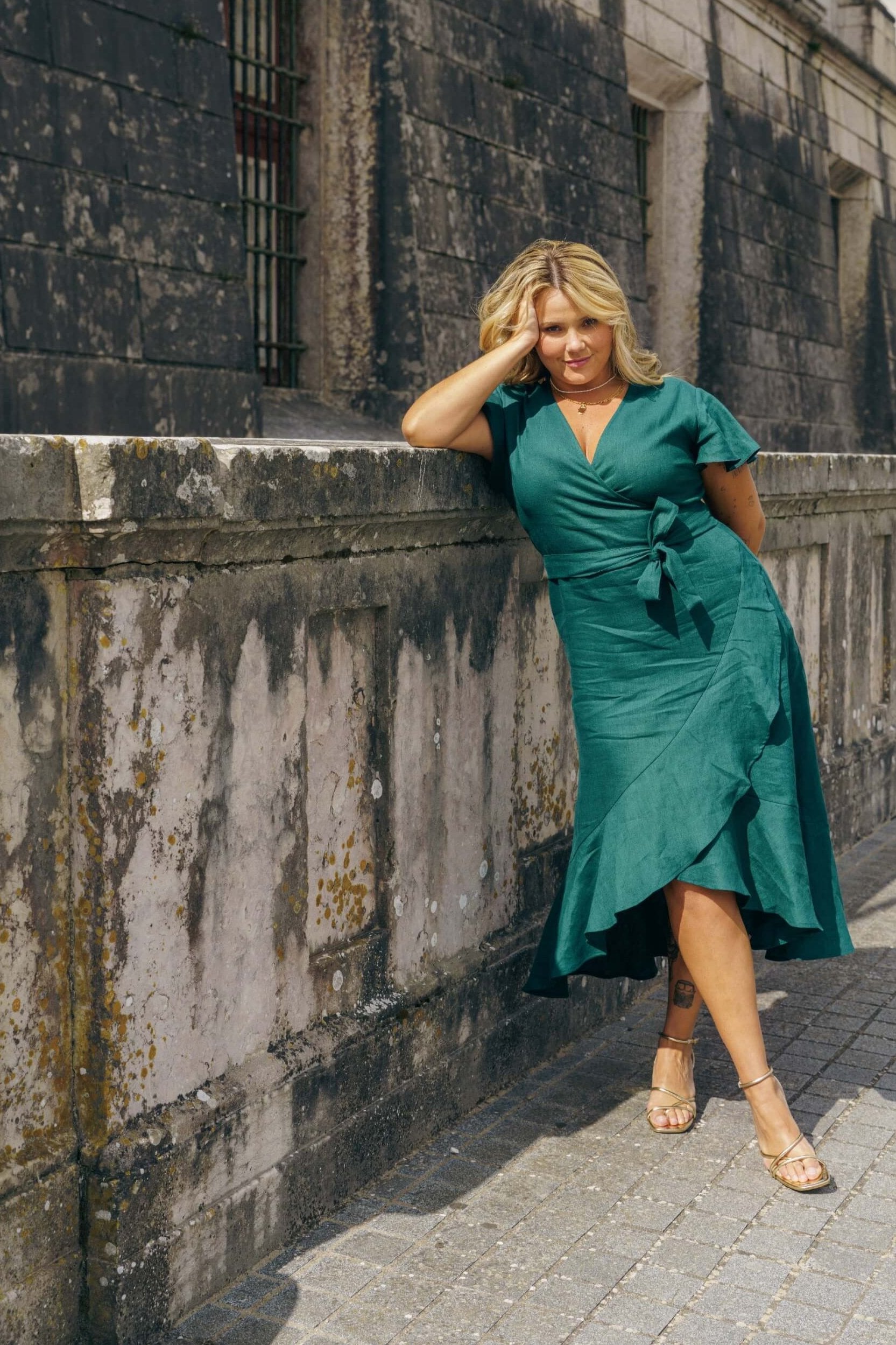 Annika Dress, Evergreen
