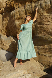 Astrid Dress, Desert Sage