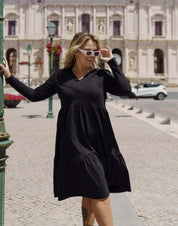 Amélie Dress Lagenkleid, Schwarz